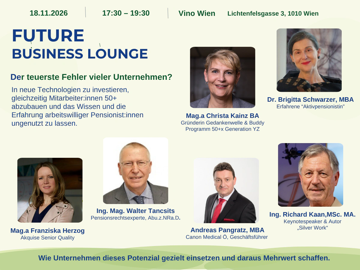 Plakat der Future Business Lounge