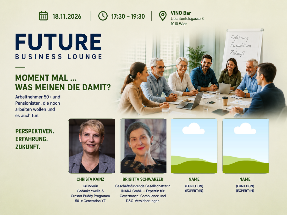 Plakat der Future Business Lounge
