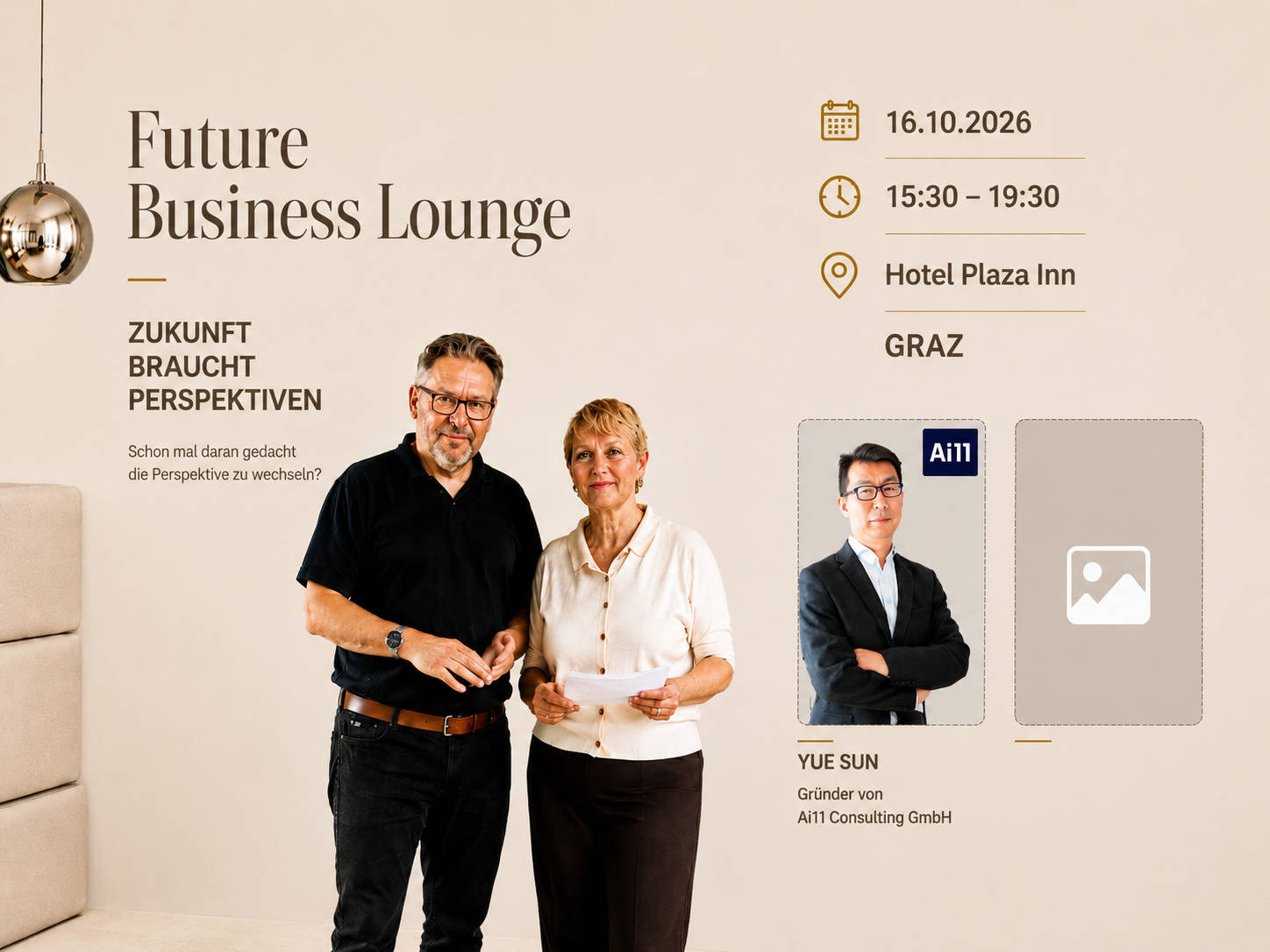 Plakat der Future Business Lounge