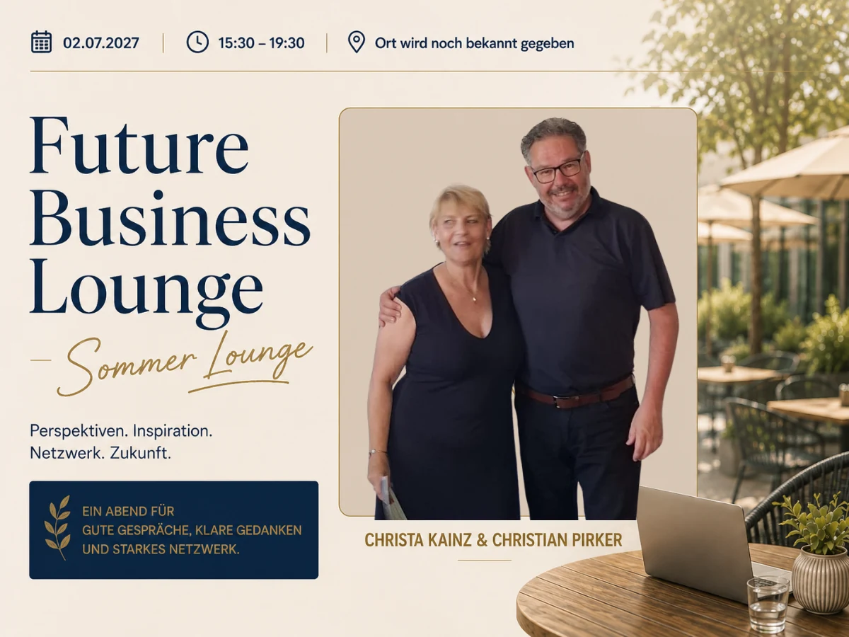Plakat der Future Business Lounge